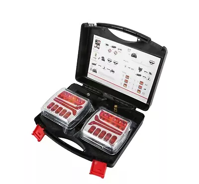 Wireless Led Rear Tail Lights Battery Operated USB Magnetic Tow Towing Trailer • $64.99