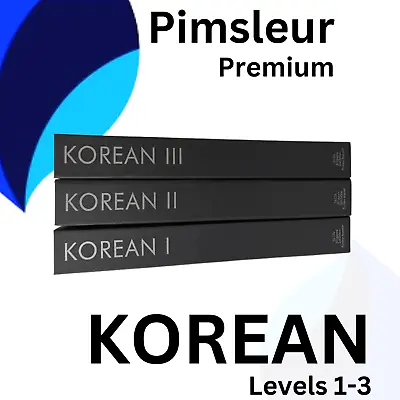 Pimsleur Korean Levels 1 2 & 3 - Complete Language Course. • £19.99