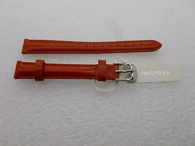 Genuine Michele 12mm Rust Patent Leather  Watch Band Strap New • $24.77