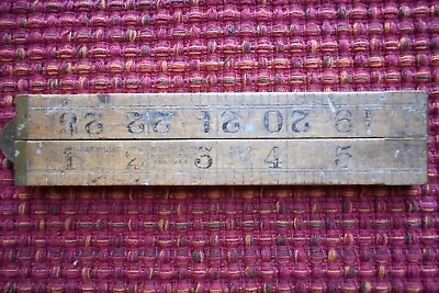 Folding Ruler Stanley 2 Ft. No. 7 Large Numbers Made In USA Vintage • $19.50