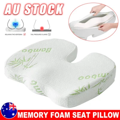 $22.95 • Buy Bamboo Memory Foam Seat Cushion Coccyx Support Orthopedic Office Home Chair Pads