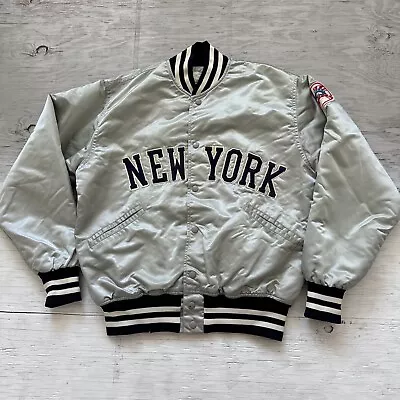 RARE Vintage 80s Felco MLB NY New York Yankees Satin Baseball Jacket Sz Large • $165