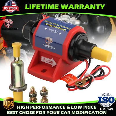 $24.99 • Buy 12S Universal Micro Electric Gas Fuel Pump 35 GPH 4-7 Psi External W/ Carburetor