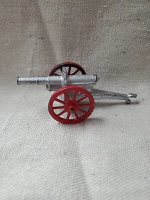 Vintage Metal Barclay Toy Soldier Field Cannon Red Wheels #20 • $12.94