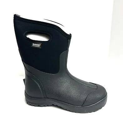 Bogs Mens Ultra Mid Waterproof Snow Boot Black Size 9 M • $128