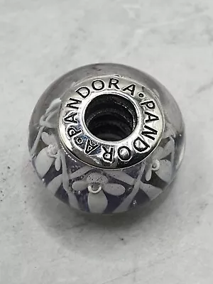 Pandora Field Of Flower Murano Glass Charm Used • £0.99