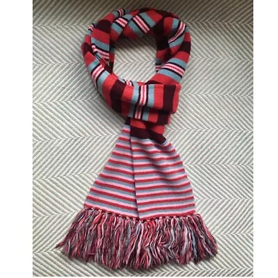 MARC JACOBS Wool Striped Long Scarf With Fringe • $50