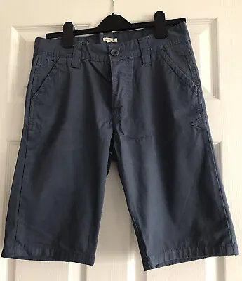 £4.99 • Buy Bellfield Mens Chino Shorts Waist 30” Blue 100% Cotton