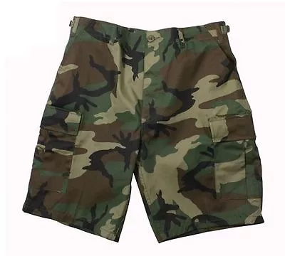  WOODLAND CAMO MILITARY Men's BDU Combat Shorts BY Rothco XS S M L XL 2X 3X 4X • $31.99