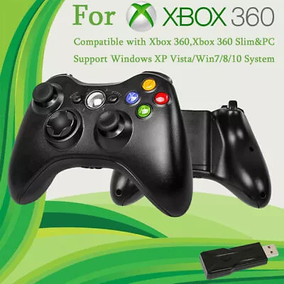 Wireless Controller For Microsoft Xbox 360 Joypad Console PC Windows Dongle Xmas • $30.99