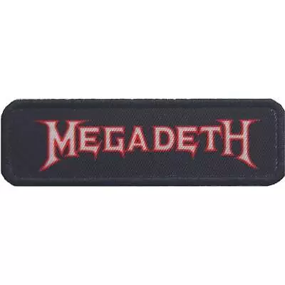 £3.99 • Buy Megadeth -  Outline Logo  - Woven Sew On/iron On Patch -  85mm Wide - Official