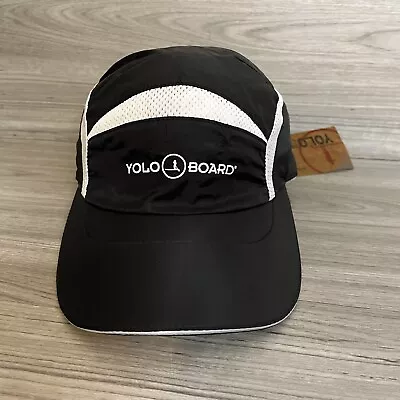 $17.99 • Buy Yolo Board Company Hat Cap Strapback Black White Paddleboard Running NEW NWT