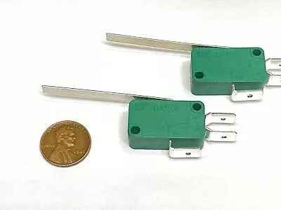 2 Pieces Limit Switch 50mm Lever Green Kw1-103 SPDT Micro 3pin Mm Long E7 • $9.10