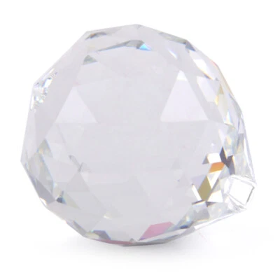 £9.28 • Buy Clear Crystal Hanging Ball Sphere Prism Rainbow Sun Catcher Chandelier Parts Uk