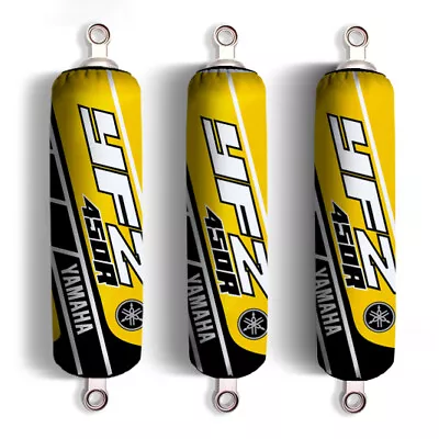 Yellow Yamaha Shock Absorber Covers YFZ450R *Special Edition* 60th (Set 3) NEW • $62.98