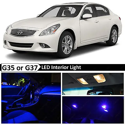 16x Blue Interior LED Lights Package For 2007-2014 G35 G37 Coupe Sedan • $14.99