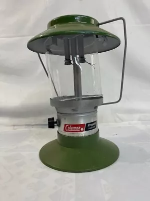 Vintage Coleman 5114 Propane Lantern Pyrex Slanted Globe  (l) (PBR085859) • $20