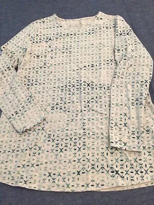 Pure Jill J Jill Stretch Cotton Shirt Tail Tee Long Sleeve Large • $6