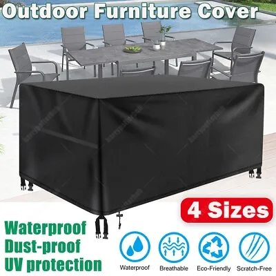 £14.59 • Buy Heavy Duty Waterproof Garden Patio Furniture Cover For Rattan Table Cube Outdoor