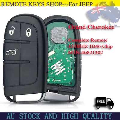 Replacement For JEEP Grand Cherokee 2014 - 2019 Smart Car Remote Key 3 Buttons • $34.51
