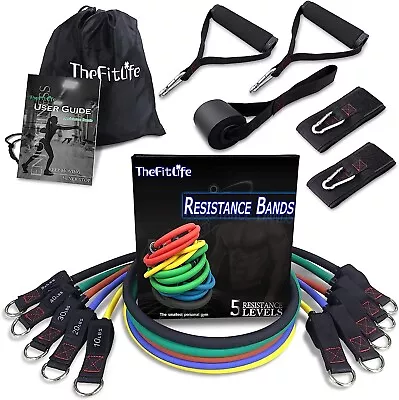 Resistance Bands Set Home Gym Exercise Workout Tubes With Handles Door Anchor-Au • $39.75