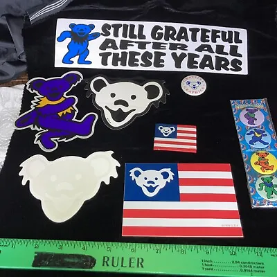 11 Vintage Grateful Dead Dancing Bear Stickers And Pins • $19.99