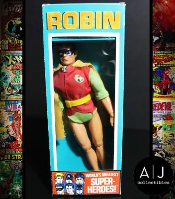 Vintage Mego Robin ~Original 8  Action Figure ~Complete ~Original Box Shell • $229.95