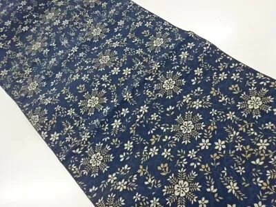 41865# Japanese Kimono / Antique Nagoya Obi / Chikuzen Hakata / Woven Floral Pla • $1