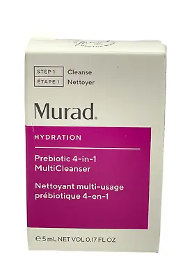 Murad Hydration Prebiotic 4-in-1 Multicleanser 5ml/0.17fl.oz. New In Box • $14.95