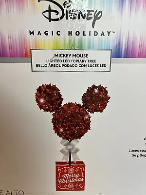 Mickey Mouse Lighted LED Topiary Tree Magic Holiday New 4982010 3' Tall • $89.95