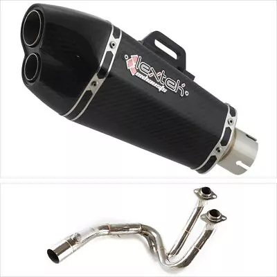 Lextek Exhaust System S/Steel 210mm Exhaust For Kawasaki Ninja 650Versys 650 • £397.69