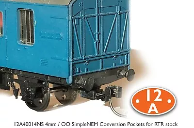 £8.99 • Buy OO Gauge / 4mm NEM Coupling Pockets X10 For Converting RtR Rolling Stock