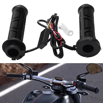 Motorcycle Hand Heated Grips Handlebar For Harley Road Glide 2008-2022 Black • $24.24