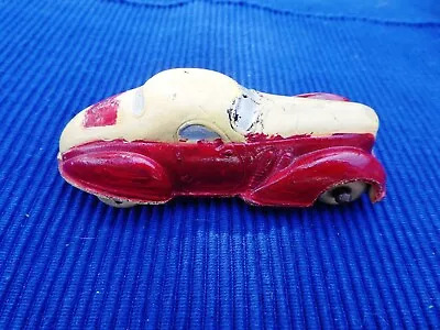 Vintage 1940’s Sun Rubber Supercharged 2 Door Coupe 4” Toy Car • $5