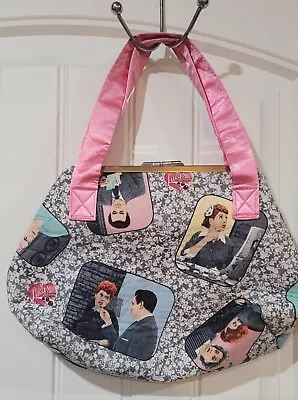 I Love Lucy Handbag/Purse Pink Satin Handles/ Clasp Opening • $15