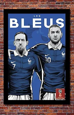$14.95 • Buy 2018 World Cup Soccer Russia | TEAM FRANCE Poster | 13 X 19 Inches