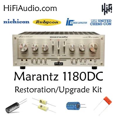 Marantz 1180DC Amplifier Rebuild Restoration Recap Service Kit Repair Capacitor • $175