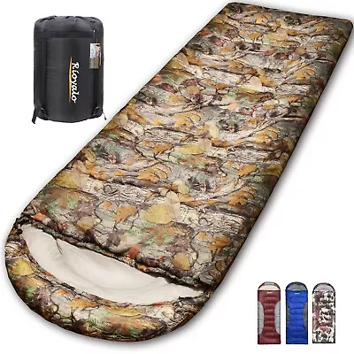 Cold Weather Winter Sleeping Bag For Big & Tall Adult Wt Sack - 0 Degree Camping • $54.99