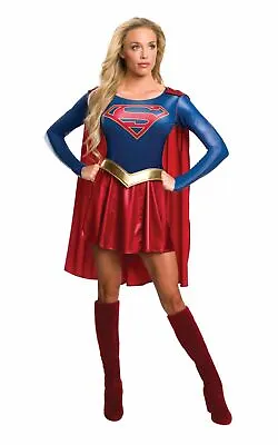 £37.16 • Buy Superman Supergirl Womens Costume DC Comics Marvel Superhero Fancy Dress Outfit