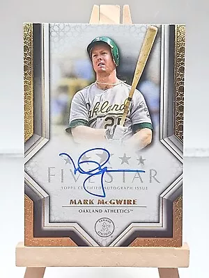 2023 Topps Five Star Mark McGwire On Card Auto Athletics FSA-MCG Signed A's • $31