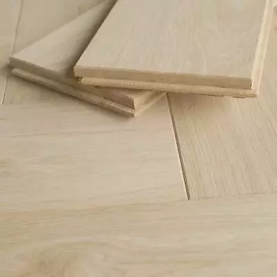15CM Wide Premium Solid Oak Floorboards - 21mm Thick - Real Wood Flooring D25P • £2.49