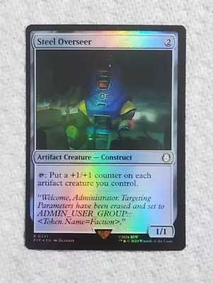 MTG Foil Steel Overseer Fallout NM • $3