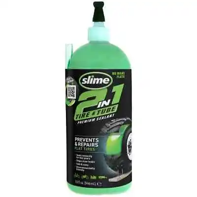 Slime 2-in-1 Tire & Tube Premium Sealant Prevents & Repairs 32 Oz • $15.99