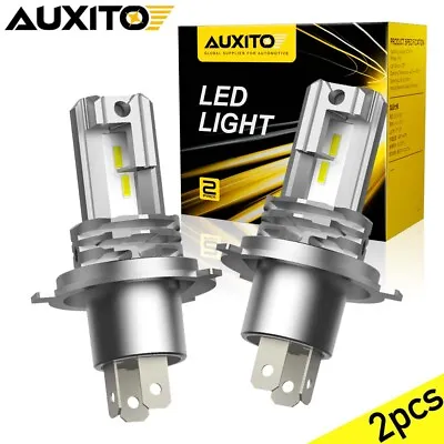 $26.99 • Buy AUXITO Combo 2 H4 9003 LED Headlight Kit Bulbs High Low Beam Super White 60000LM