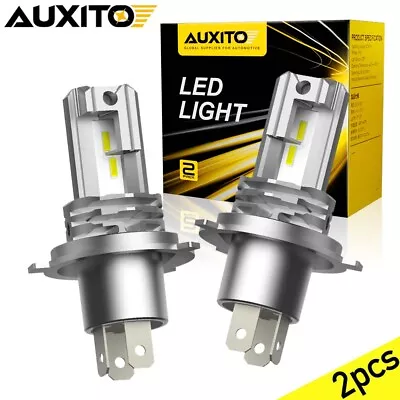 $26.99 • Buy AUXITO Combo 2 H4 9003 LED Headlight Kit Bulbs High Low Beam Super White 60000LM