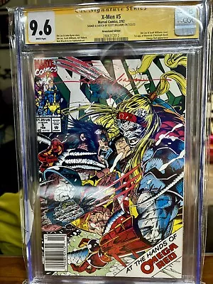 X-MEN #5 CGC 9.6 SS Newsstand Signed By Scott Williams Bloody Claws Remarque. • $32