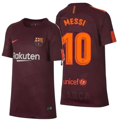 Nike Lionel Messi Fc Barcelona Third Youth Jersey 2017/18 • $115