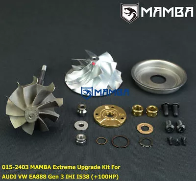 MAMBA AUDI VW GOLF R/7 S3 IS38 Extreme Upgrade Turbo Kit +100P (CW + TW + Seal) • $306.90