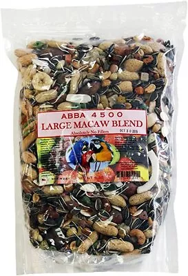 ABBA 4500 Large Macaw Blend - Natural Bird Food Daily Diet For Large Parrots 5lb • $43.14