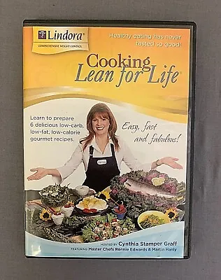 Cooking Lean For Life (DVD 2006) Cynthia Stamper Graff Lindora  • $5.95